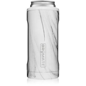 BRUMATE Hopsulator Slim Stainless Steel Beverage Cooler Carrara White.